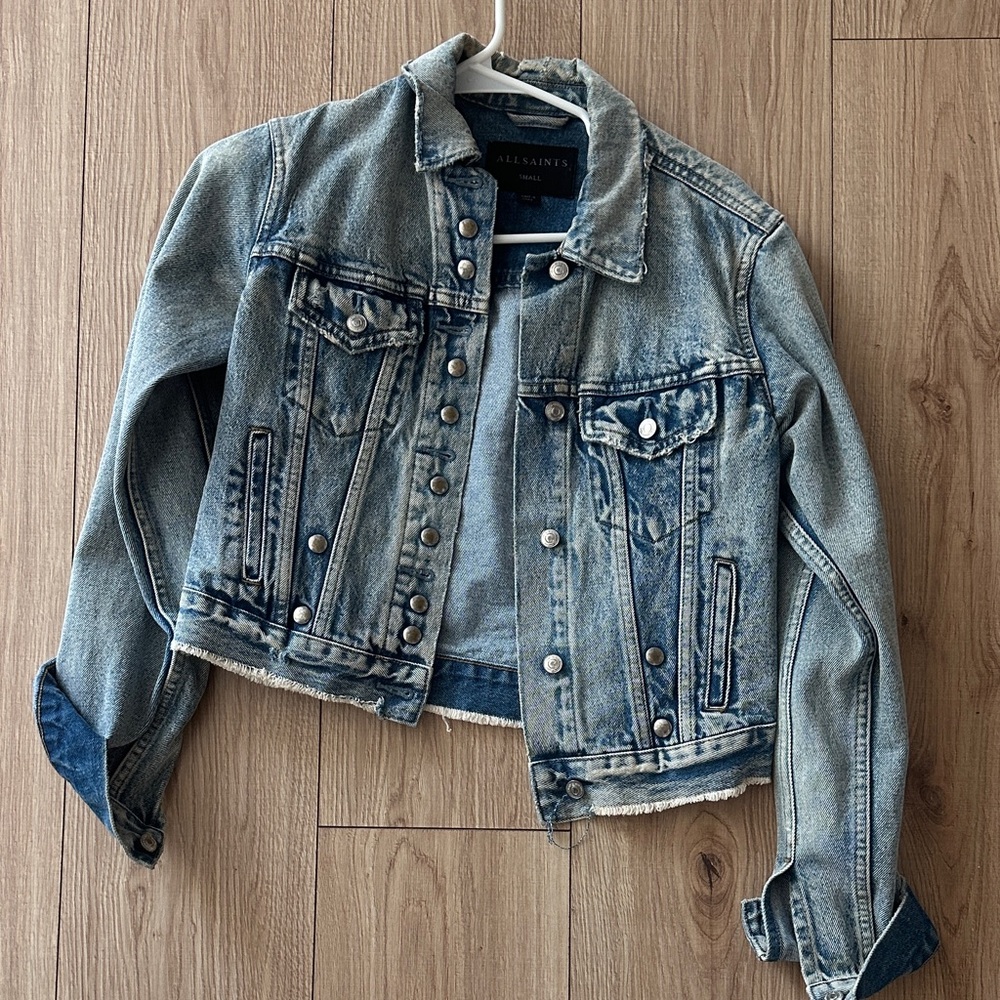 All Saints Blue Jean Jacket